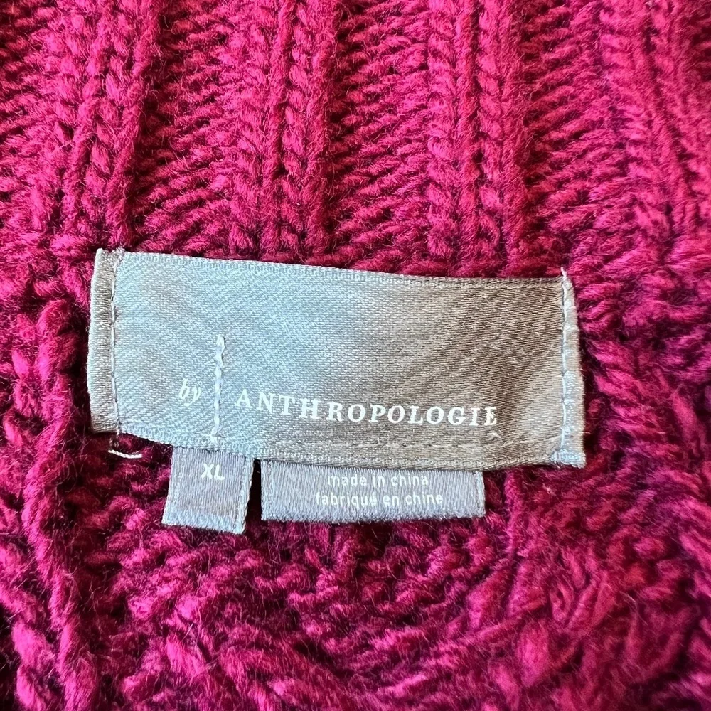 Anthropologie Melissa Cable Knit Chunky Sweater - Picture 7 of 9